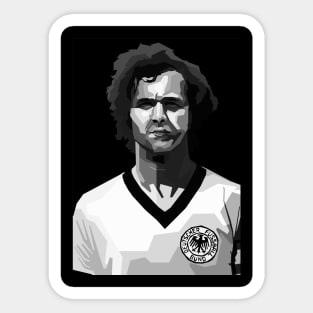 Franz Beckenbauer Legend Black And White Sticker